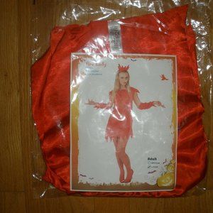 New Womens 4PC Devil Lady Halloween Costume M & L